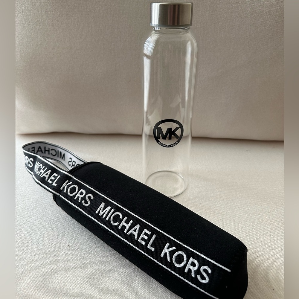 New Michael Kors glass water bottle